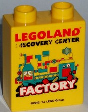 Fehldruck LEGO LEGOLAND Sammelstein FACTORY 2012 DISCOVERY CENTER misprint #33