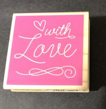 Hampton Art      With Love   Stamp -NEW