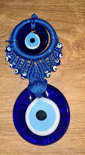 Evil Eye Wall Hanging Nazar Battu Home Entrance Car & Office Good Luck Success - Picture 2 of 6