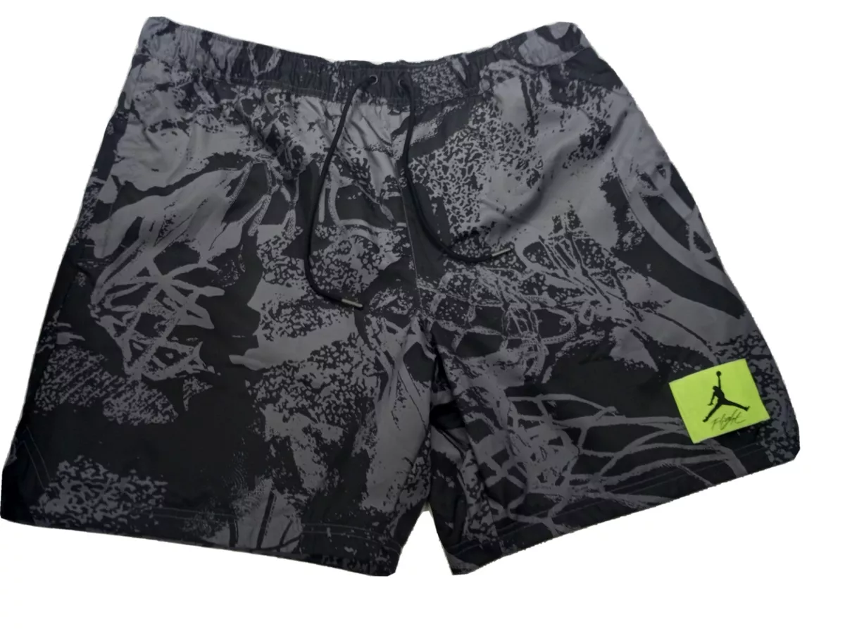 Jordan Flight Poolside Men s Printed Shorts Black Comfort CZ4749 010 SZ Small