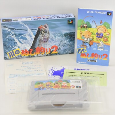 KAWA NO NUSHI TSURI 2 Super Famicom Nintendo 2184 sf