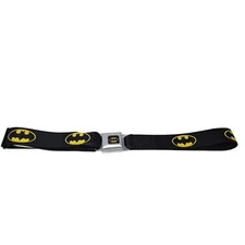 Buckle Down Seat Belt Batman L DC Comics Yellow Bat Signal Adjustable Goth