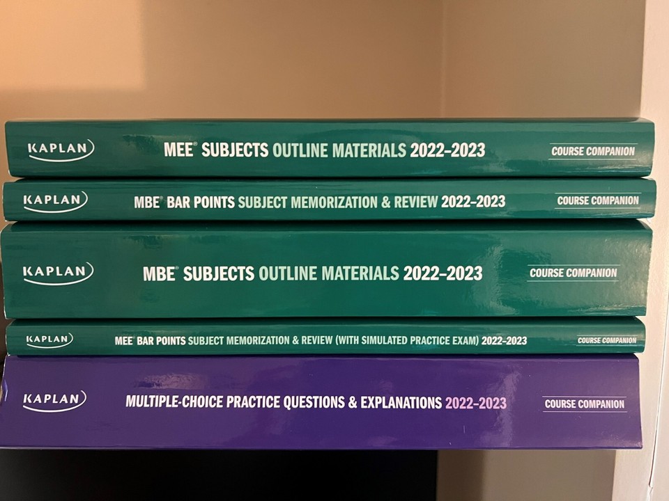 Kaplan Bar Review Book Set (UBE) 2022-2023 | eBay