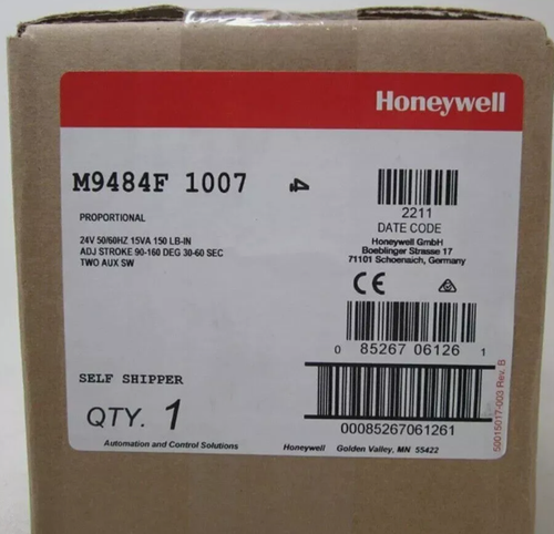 NEW HONEYWELL SERVO ACTUATOR M9484F1007 M9484F 1007 - Picture 1 of 5
