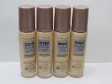 MAYBELLINE DREAM RADIANT LIQUID HYDRATING FOUNDATION #02 1 OZ (LOT OF 4)
