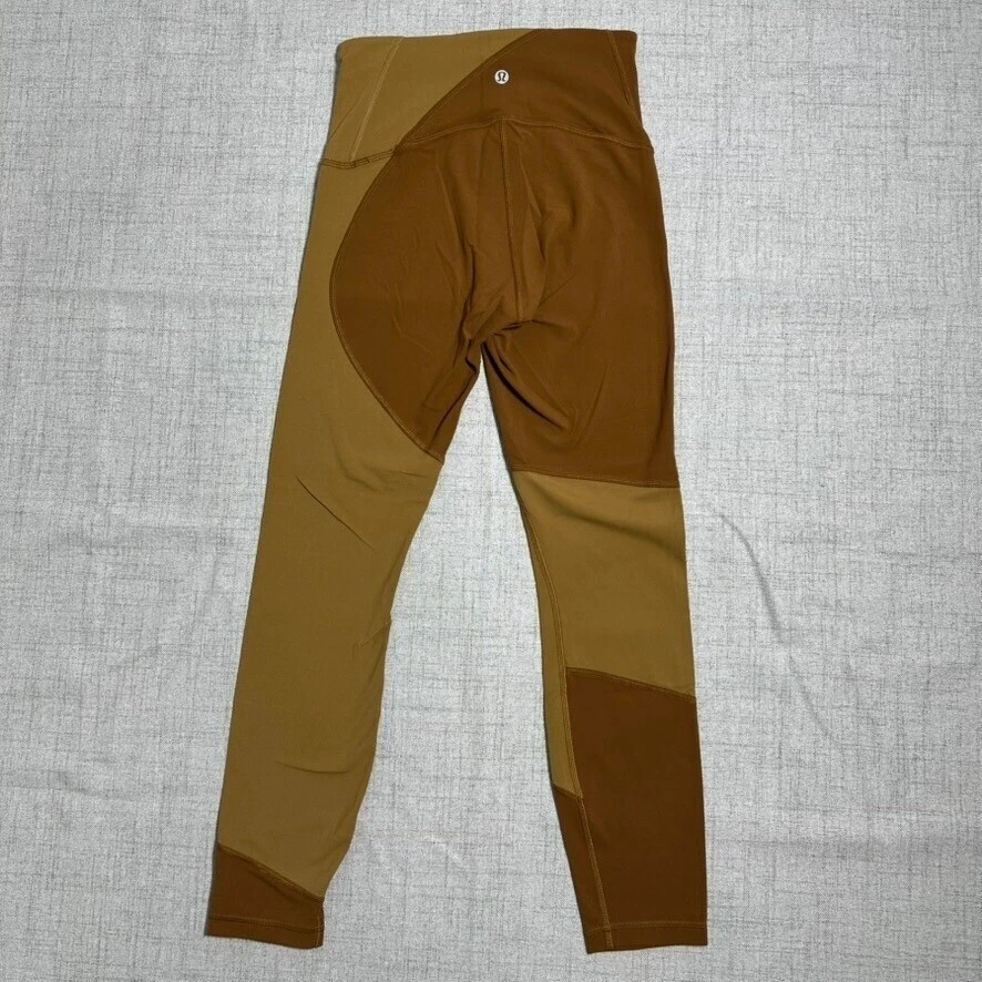 Leggings Lululemon colorblock cintura alta calça atlética ioga tamanho 4 - Imagem 3 de 4
