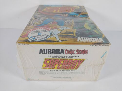 1974 Aurora Comic Scenes Superboy Model Kit # 186 ~ Sealed Box ~ Box Crease - Picture 2 of 10