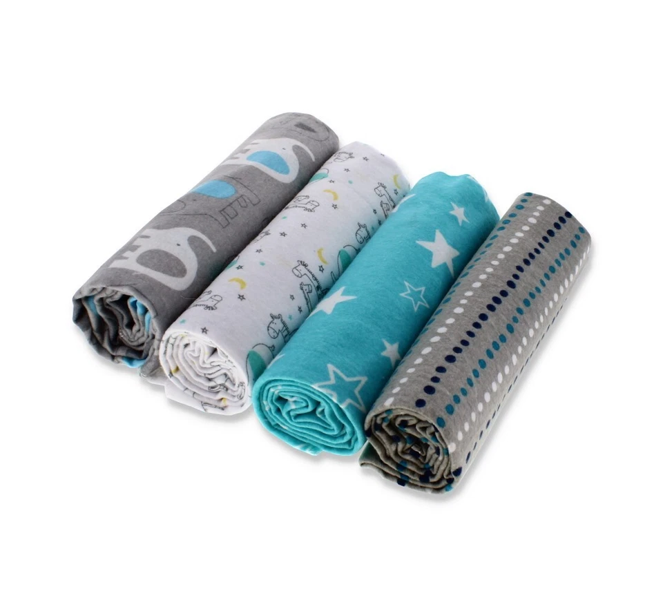 4 x Baby Receiving Blankets Perfect Gift Baby Shower Premium Quality New Born — 第 2/4 张图片