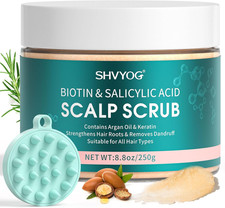 Scalp Scrub, Biotin & Salicylic Acid Scalp Exfoliating for Hair Growth, Dandruff