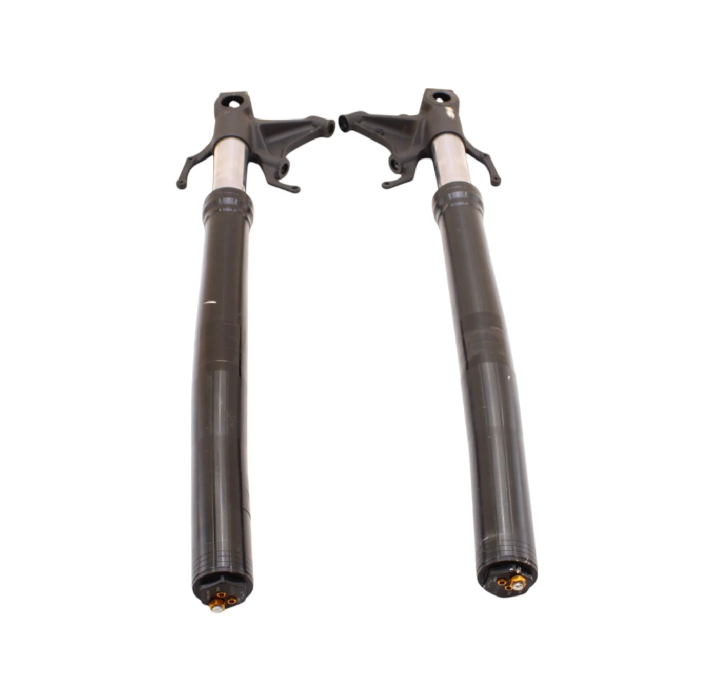 2020 - 2024 YAMAHA YZF R1 FORKS FRONT SUSPENSION SET PAIR BLACK *!! BENT !!*