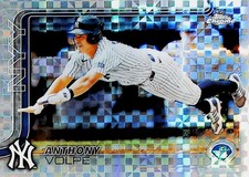 2025 TOPPS CHROME X-FRACTOR REFRACTOR #162 ANTHONY VOLPE NEW YORK YANKEES