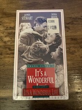 It's a Wonderful Life VHS Movie Frank Capra Jimmy Stewart NOS Sealed