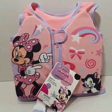 Minnie Mouse Fabric Swim Vest Life Jacket Ages 1  40 lbs max NWT
