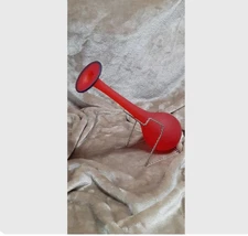 Vtg. Carlo Moretti Murano Translucent Red And Blue Satin Glass Bud Vase. 1980