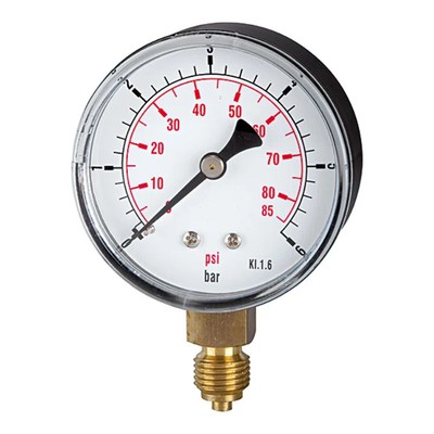 Riegler Standardmano »pressure line« G 1/4 unten 0-1,0 bar/14,5 psi Ã˜50