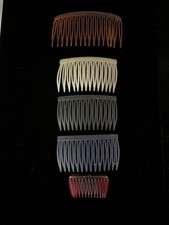 Vintage 1980s Hair Comb Styling Accessory Lot of 5