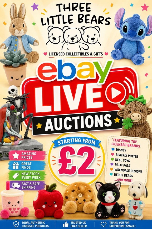 ✨£2 Starts! BRAND NEW Plushies, Collectibles & Disney Figures & More✨