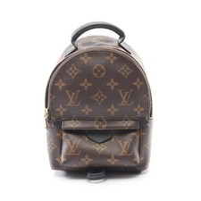 LOUIS VUITTON Palm Springs Mini Monogram Backpack PVC Leather Brown #RC1675