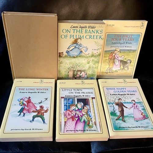 5 A Harper Trophy books + 1 Hardback All by Laura Ingalls Wilder Collection Lot
