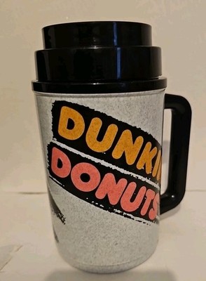 Dunkin Donuts Whirley Thermo Hot & Cold To Go Travel Mug Cup 20 Oz 
