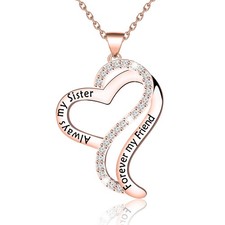 Best Friend Necklace Sister Gift Always My Sister Forever My Friend Necklace wit