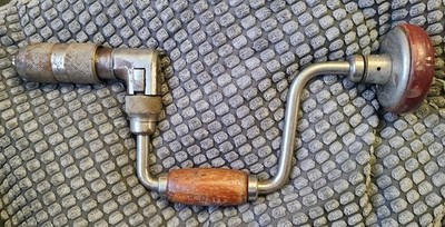 Vintage MILLERS-FALLS Holdall No. 733 8'' Ratcheting Bit Brace Hand Drill. USA