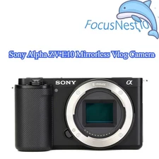 Sony Alpha ZV-E10 Mirrorless Vlog Camera Only Body 4K Video Recording Black