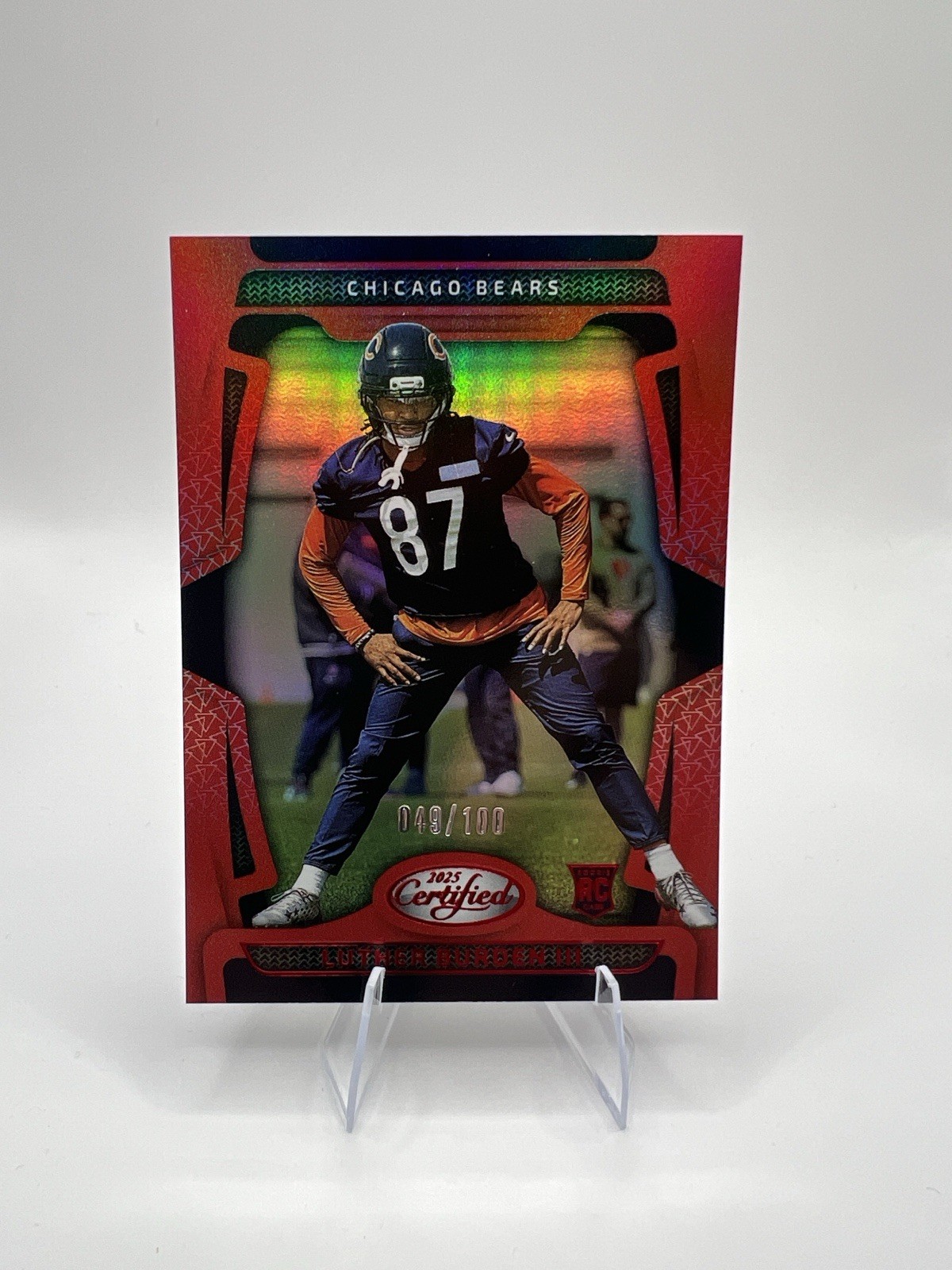2025 Panini Certified - Rookies Luther Burden #193 Mirror Red /100 (RC)