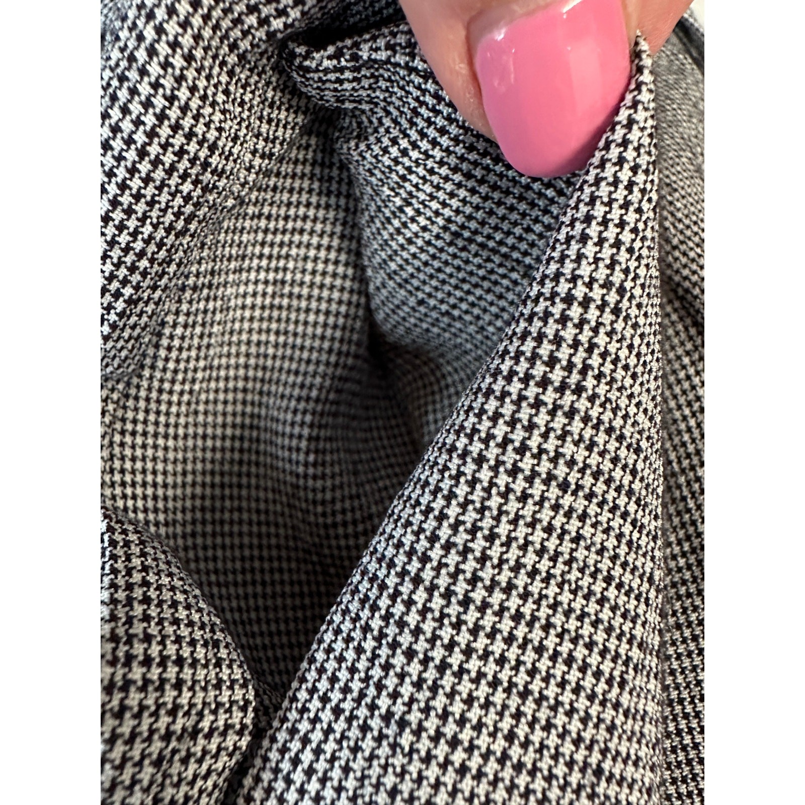 Black Gray Check Pendleton Gingham Slacks Women P… - image 9