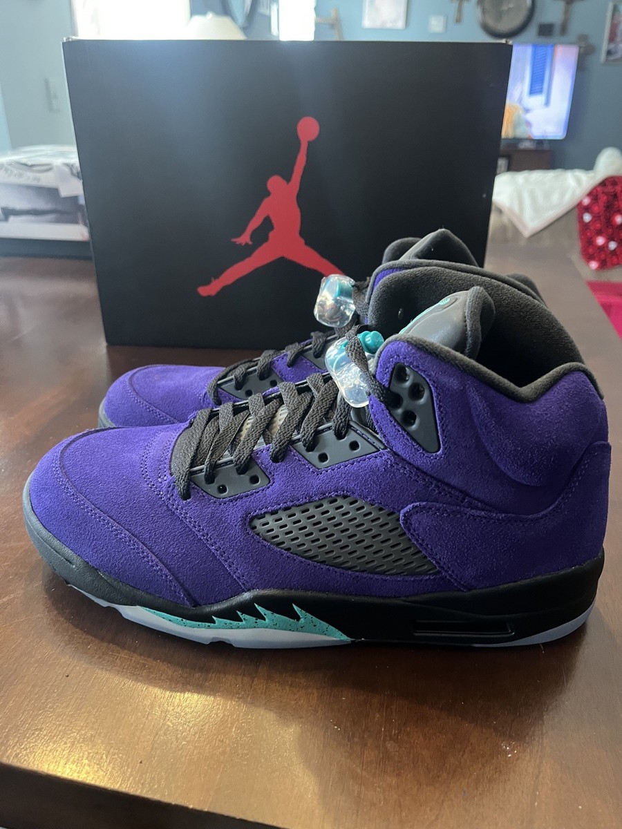 NIKE AIR JORDAN 5 PURPLE GRAPE 最安値 Nike Air Jordan 5 V Retro Alternate Grape Purple Black Size 11 NEW