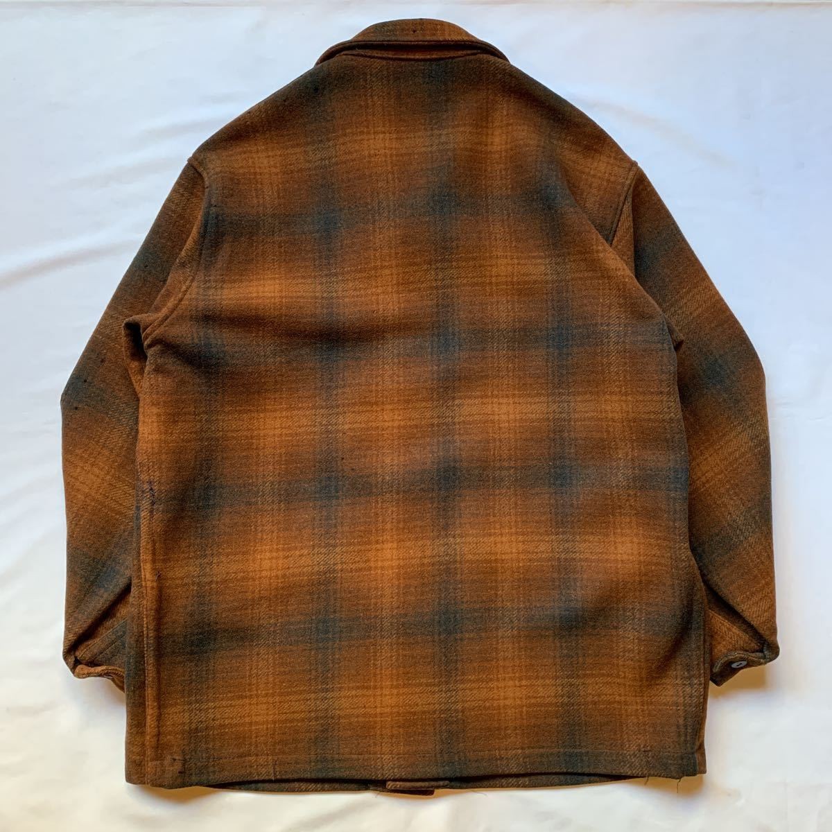 Pendleton 60s Wool Ombre Check Jacket Vintage L R… - image 3