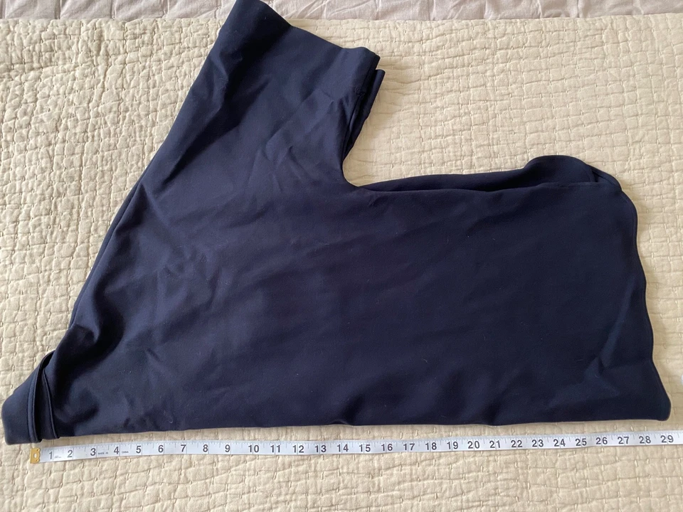 Ann Mashburn Women's Navy Blue Button Front Top Size M Oversized Quiet Luxury - Image 4 of 4