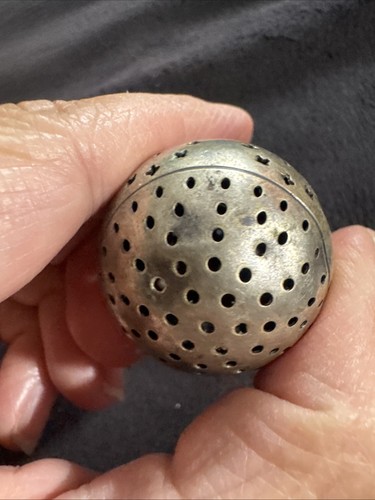 Sterling Silver Tea Ball Strainer - Picture 6 of 14