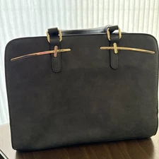 Dasein Handbag Gray Shoulder Strap Sachel Purse Large Capacity EUC 3 sections 