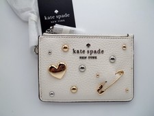 Kate Spade Women's Charmed Meringue Multi Key Ring I.D. Card Case KP352 NWT