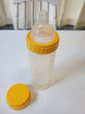 1990s Vintage Playtex 8 oz Nurser-Yellow/Clear w    Print