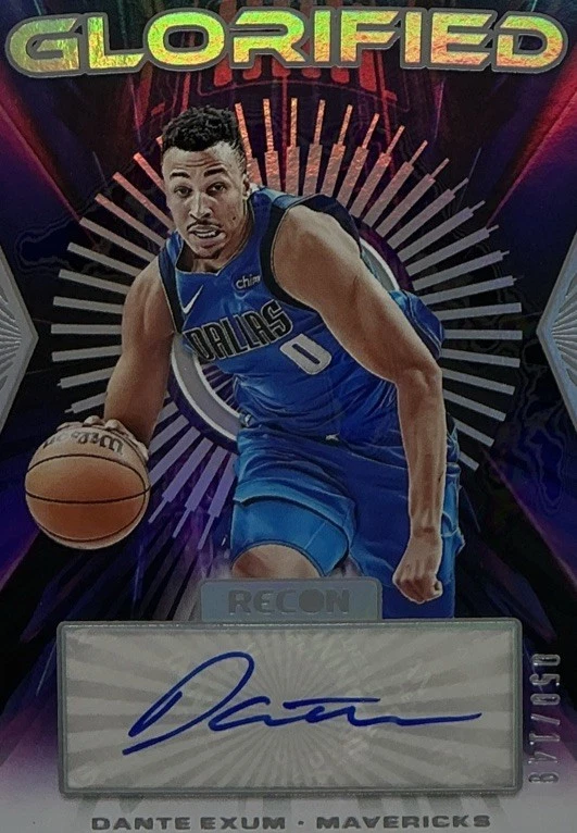 Dante Exum Auto PSA 8/10 - 2023 Panini Recon 'Glorified' /149 -Mavericks, Sniper Foto 4 de 4