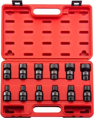 SUNEX TOOLS 3690, 3/8 Inch Drive Universal Impact Socket Set, 12-Point, 12-Piece