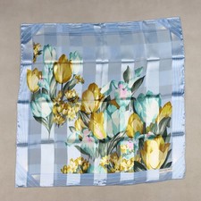 Foulard Balenciaga Vintage Seta Stampa Floreale Francia Anni 70 Originale