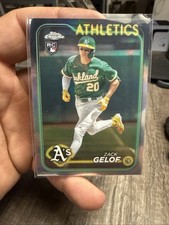 2024 Topps Chrome Zack Gelof Refractor SP Rookie Card RC Oakland Athletics #282. rookie card picture