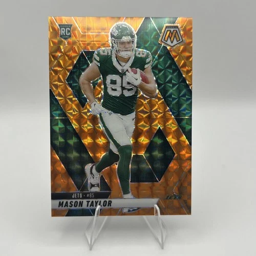 2025 Panini Mosaic Rookies Orange Mosaic Prizm /199 Mason Taylor #324 Rookie RC