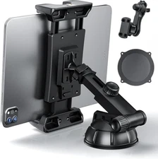 Tablet Holder for Truck Heavy Duty Drill Base Tablet Car Mount for Ipad, Mini