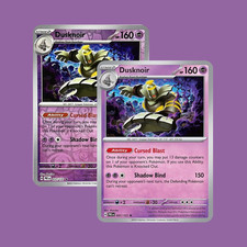 Pokémon TCG Dusknoir 037/131 Prismatic Evolutions Holo & Reverse Holo NM Set