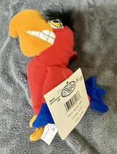 NWT Vintage The Disney Store Bean Bag Plush Iago the Parrot from Aladdin