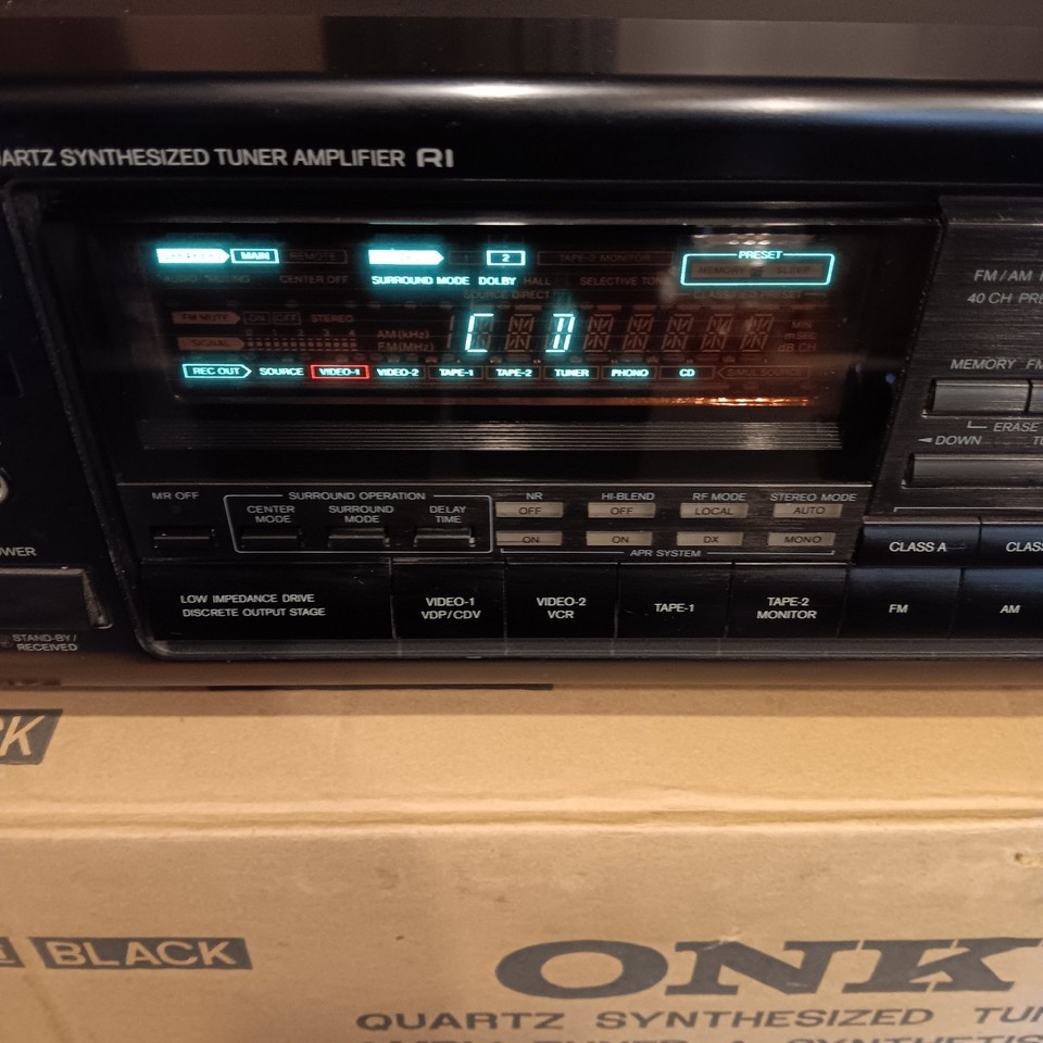 Ampli Tuner Vintage Onkyo TX-810 – Testé Et Fonctionnel – Son Chaud Et Puissant