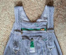 Liberty Blue Hickory Stripe Overalls Workwear Men's Size 44 X 32