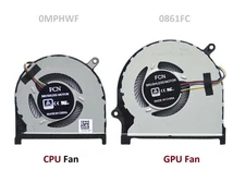 New CPU GPU Cooling Fan Inspiron 15-7590 7591 P83F CN-0MPHWF CN-0861FC #am