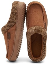 Men's Moccasin Slippers Clogs - House Slippers for Men with Arch Support and ...