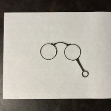 Antique Lorgnette Opera Reading Glasses Folding Engraved