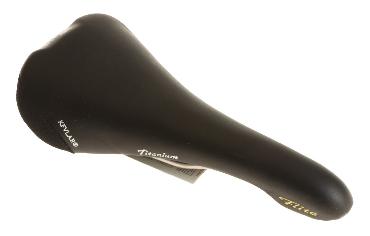 Selle Italia Flite Saddle Titanium Rails Black Made With Kevlar (K